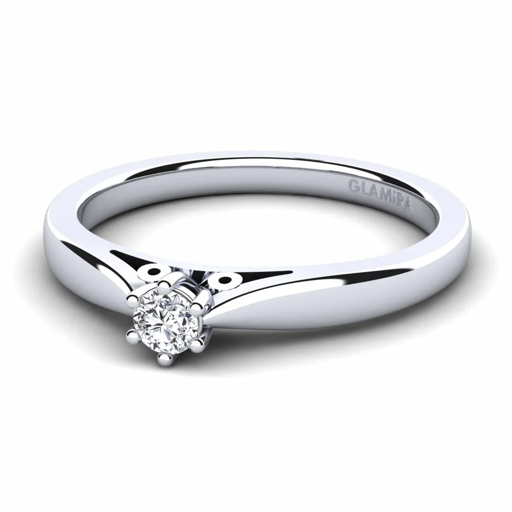 0.1crt Bridal Glory engagement ring