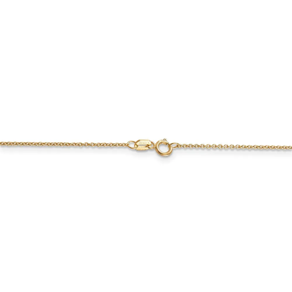 14k Gold Diamond Heart Necklace