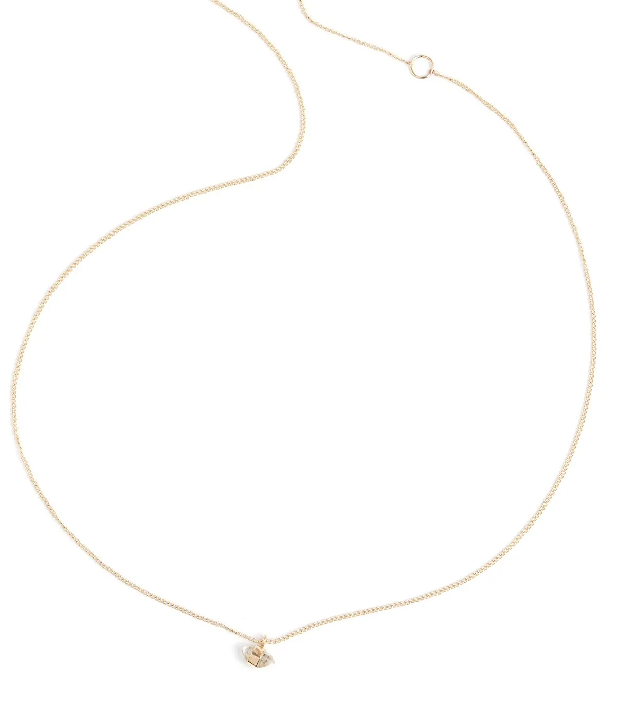 14K Herkimer Necklace for Babies.