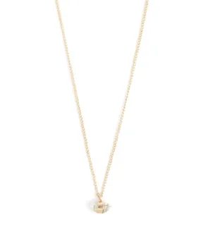 14K Herkimer Necklace for Babies.