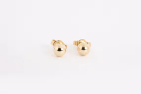 14k Yellow Gold Ball Stud Earrings (0.44g.)