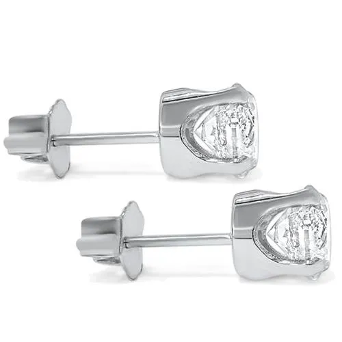 1.5ct Diamond Stud Earrings in 14K White Gold