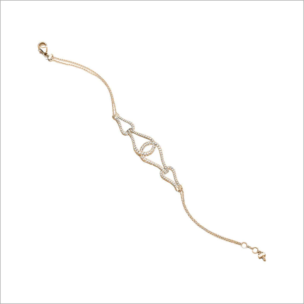 18K Gold Diamond Bracelet - Fiamma Collection