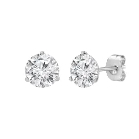 2.00ct Lab Grown Diamond Studs, 14K White Gold, FG VS