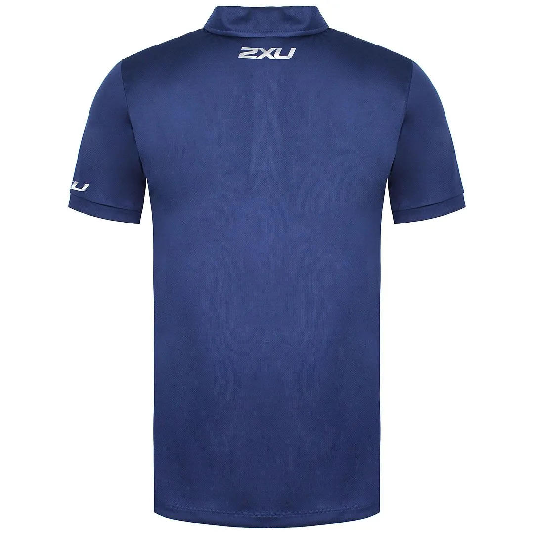 2XU Navy Blue Polo Shirt for Men - Performance