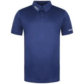 2XU Navy Blue Polo Shirt for Men - Performance