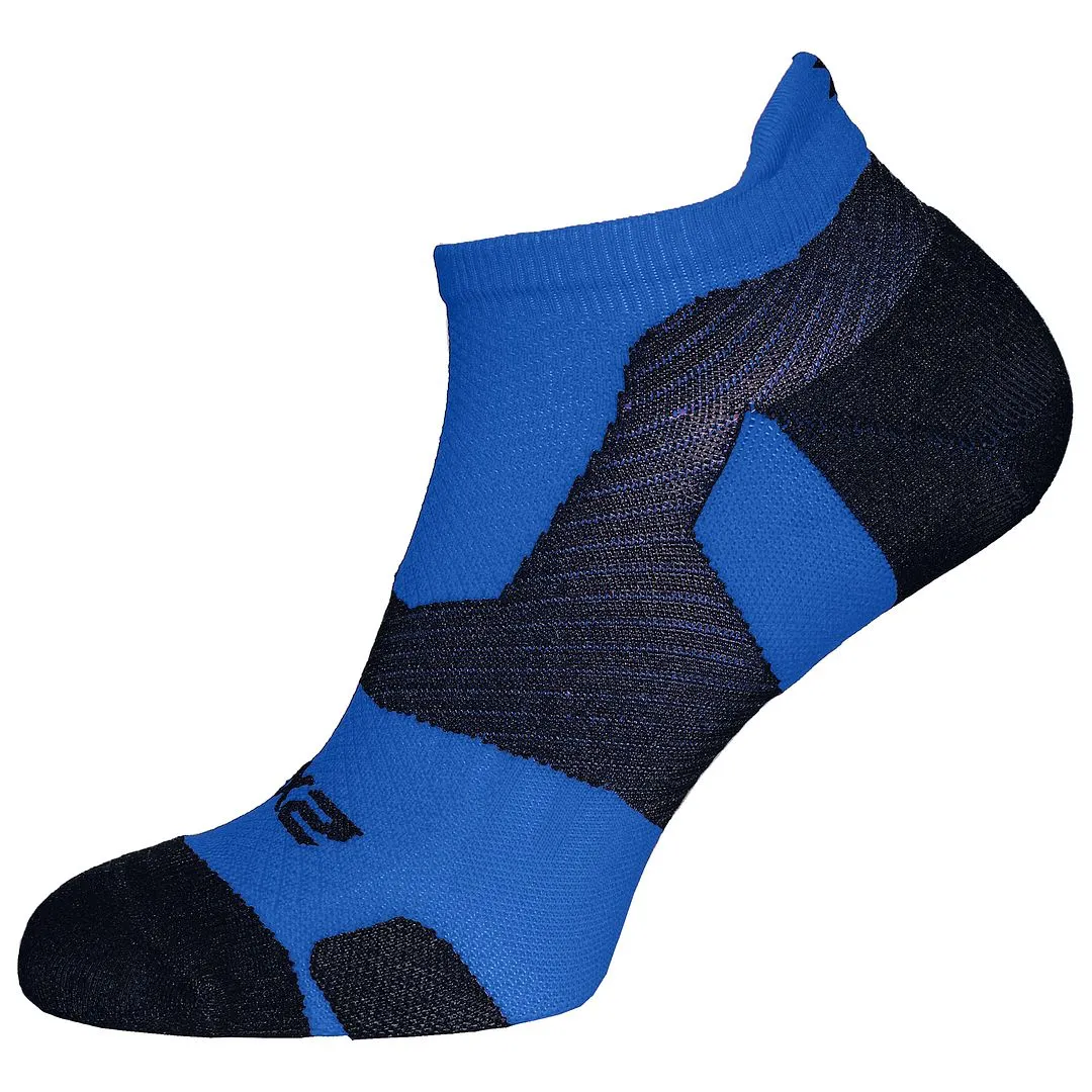 2XU Vibrant Blue/Grey No Show Socks for Men - Light Cushion [RESULT]