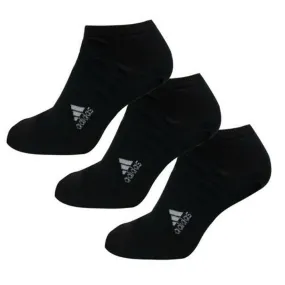 3-Pack Black Shoe Liner Socks for Men by Adidas