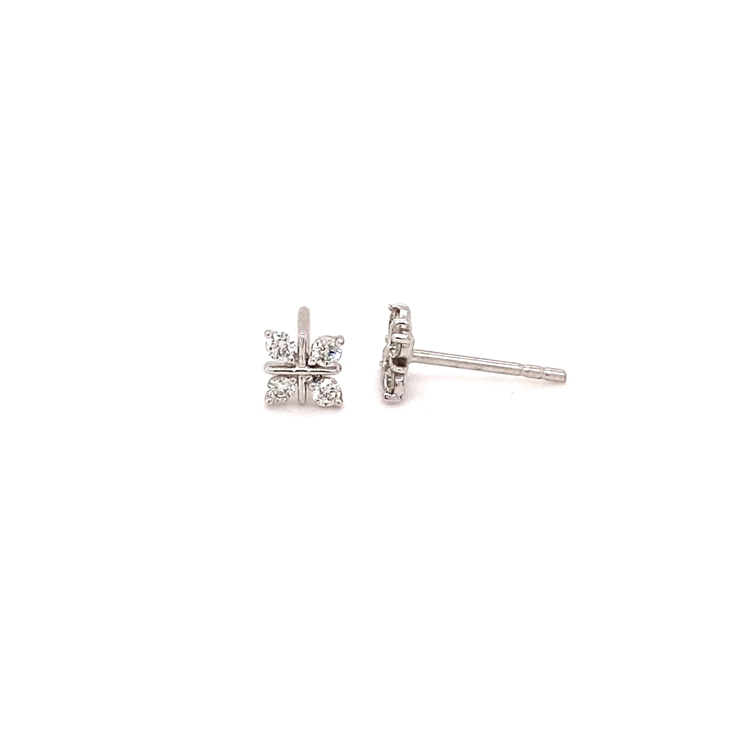 4-stone diamond earrings