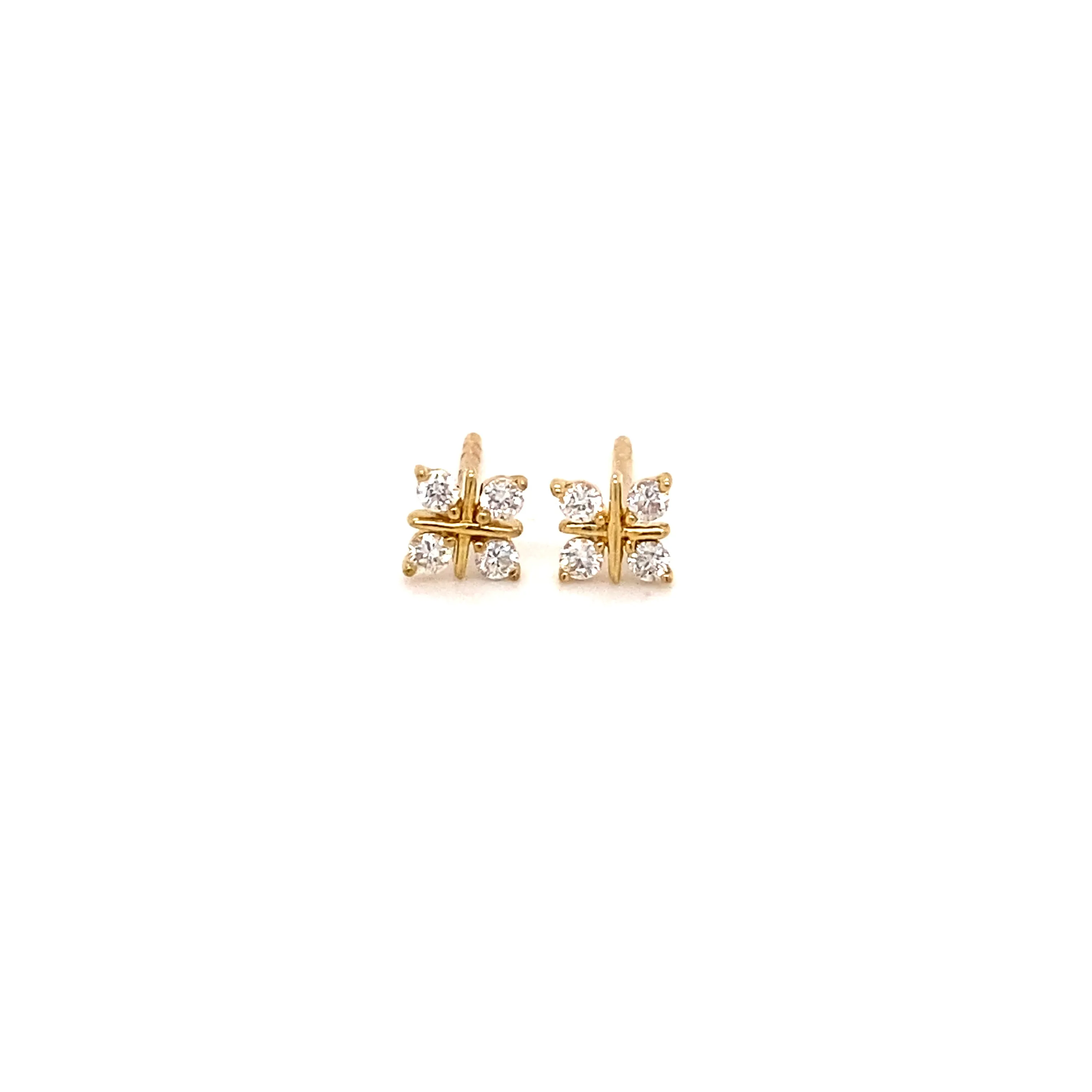 4-stone diamond earrings