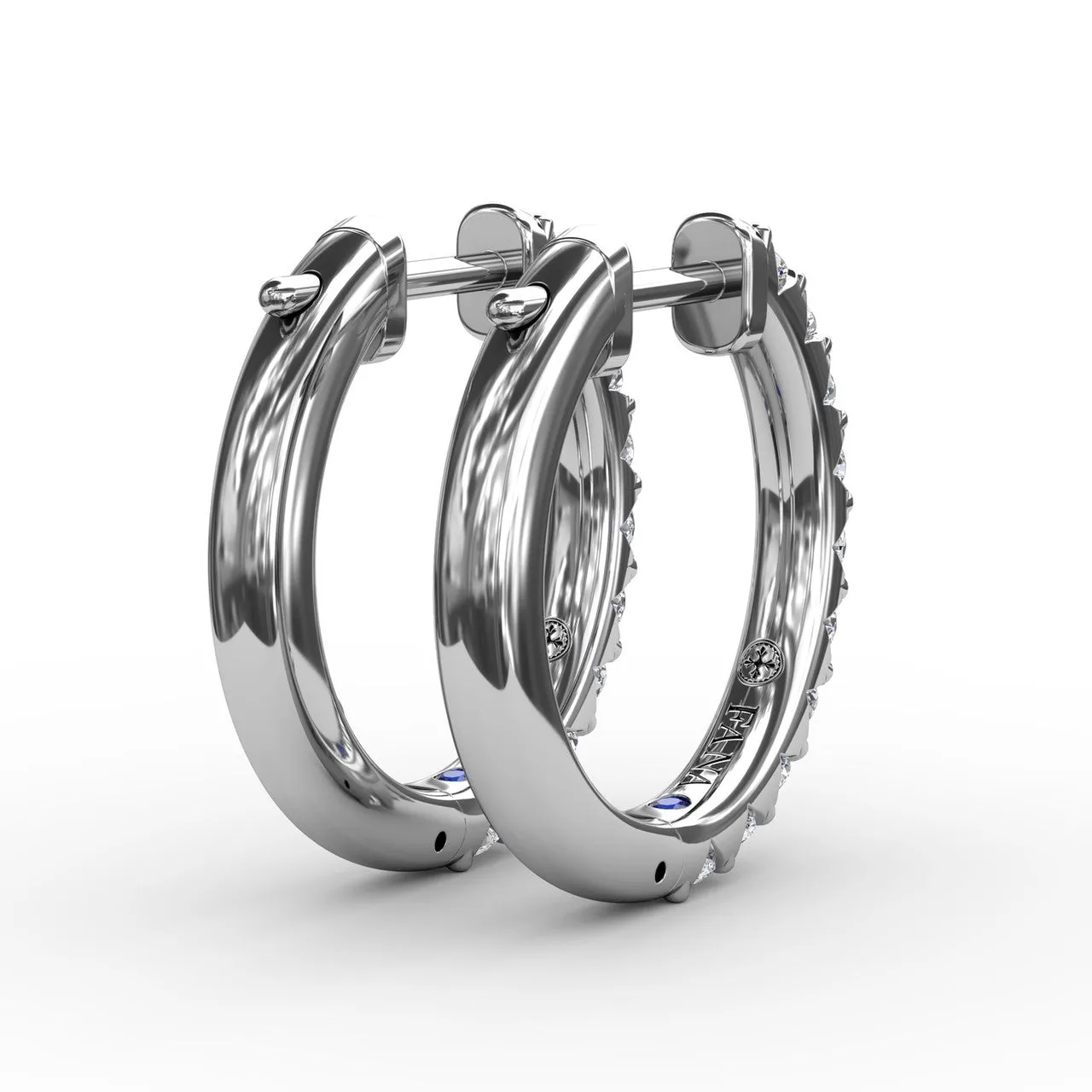 .6 carat diamond hoop earrings