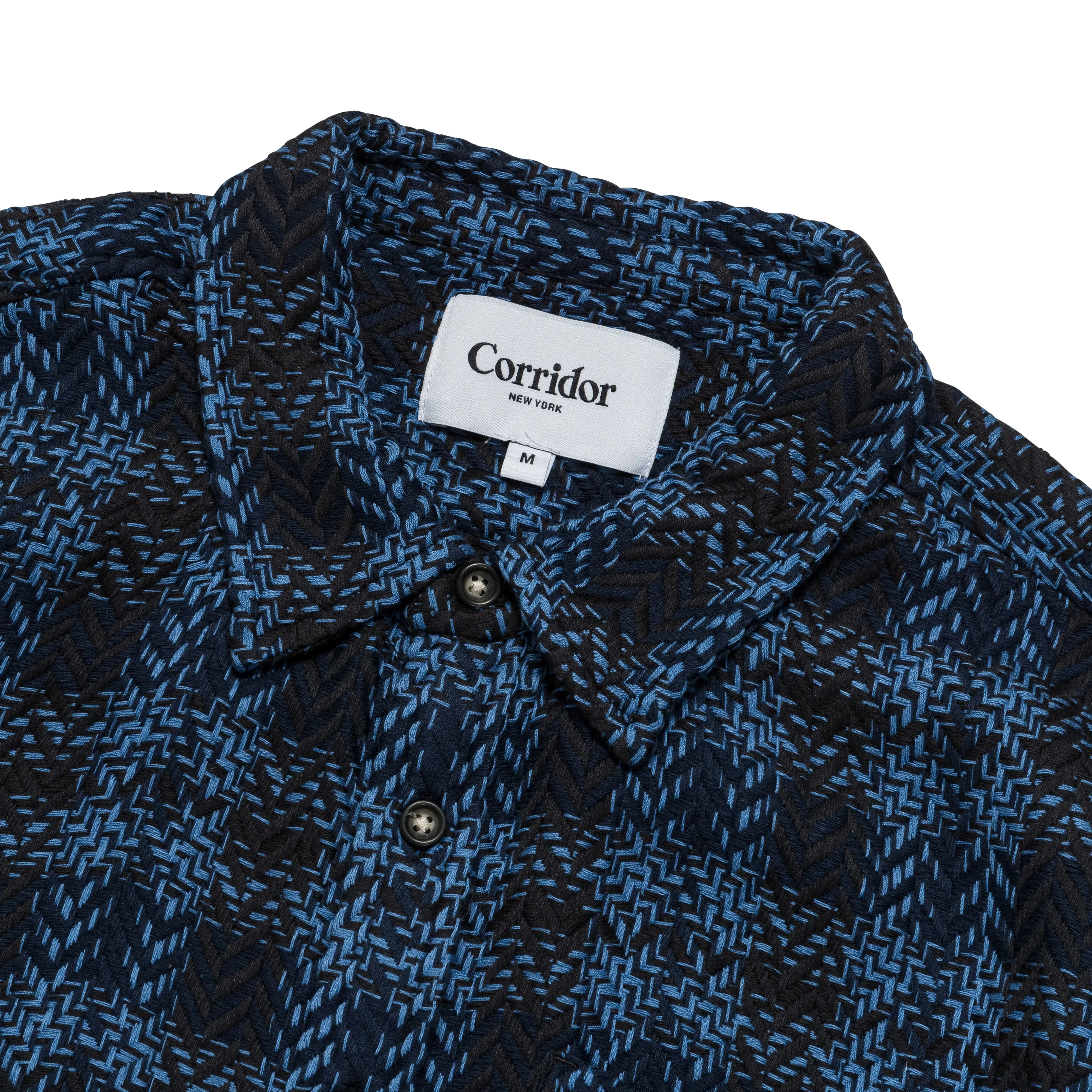 Acid Plaid Cosmic Long Sleeve Shirt - Blue