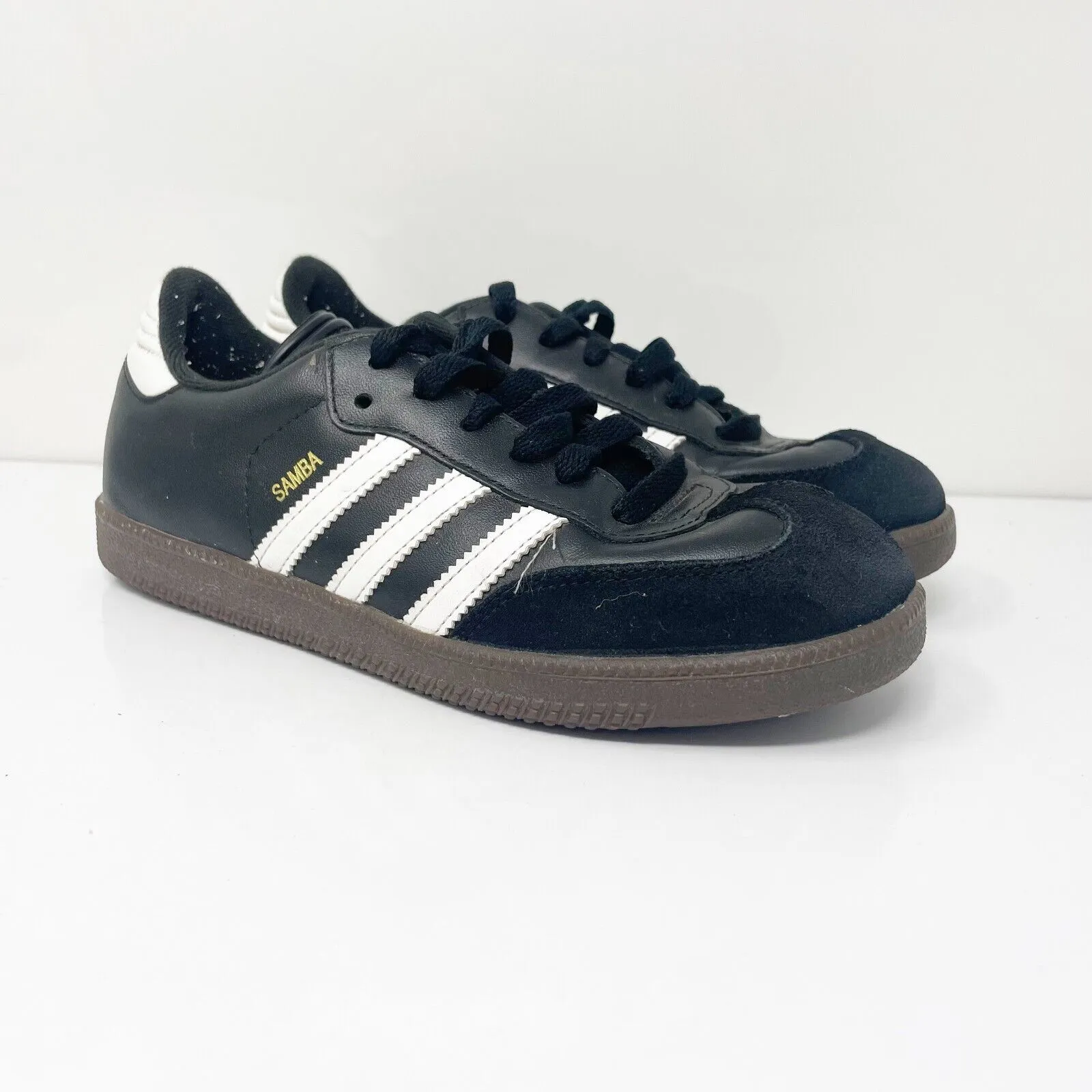 Adidas Boys Samba Classic 036516 Black Casual Shoes Sneakers Size 5