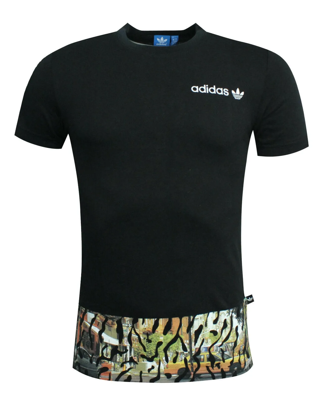 Adidas City Print Black T-Shirt for Men