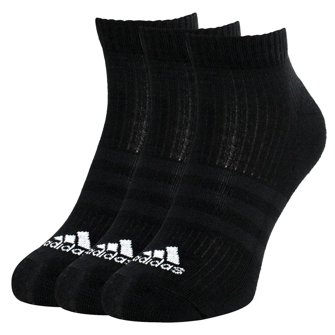 Adidas Men's Black and White Socks (Pack of 3)