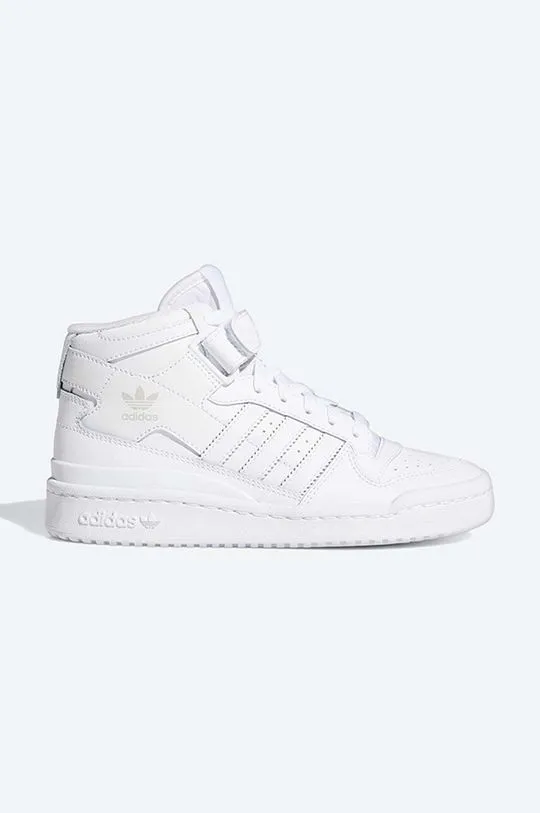 adidas Originals leather sneakers Forum Mid J white color