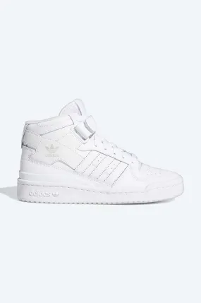 adidas Originals leather sneakers Forum Mid J white color