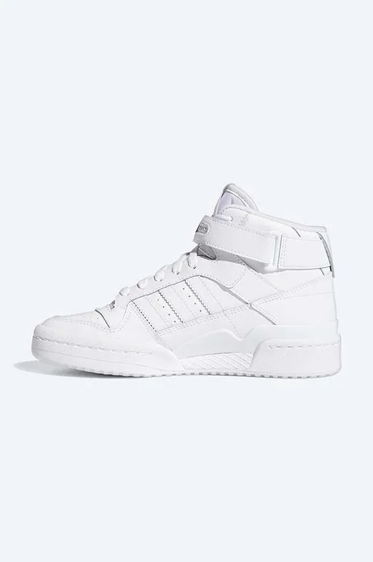 adidas Originals leather sneakers Forum Mid J white color