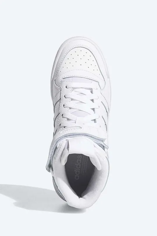 adidas Originals leather sneakers Forum Mid J white color