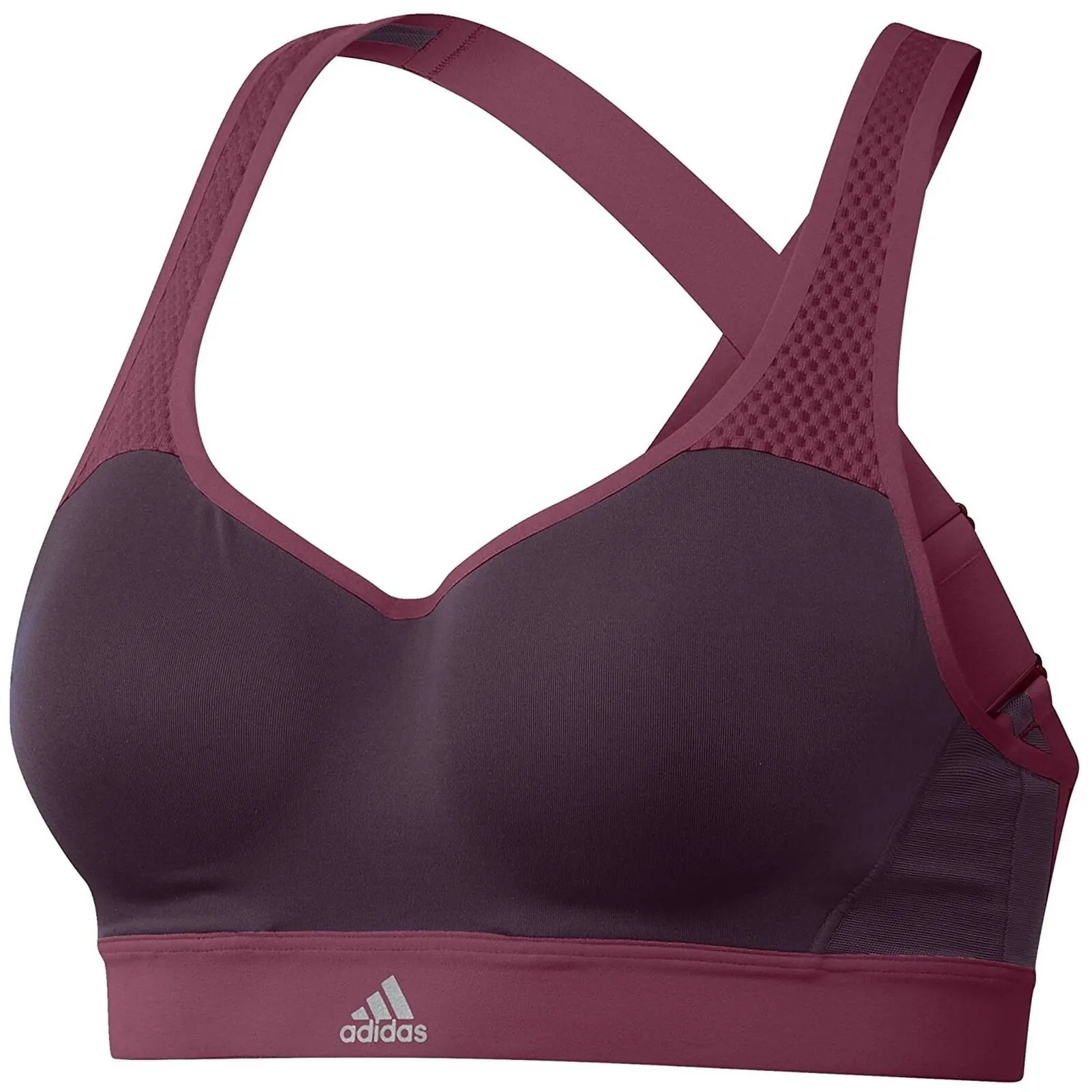 Adidas Women's Purple Sports Bra - Committed Chill