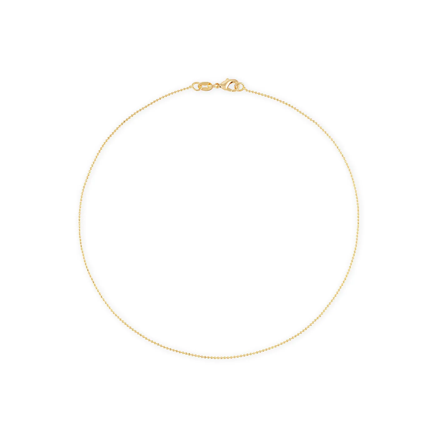 Alexa Leigh Diamond Cut Gold Ball Chain Bracelet 1mm