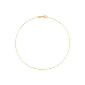 Alexa Leigh Diamond Cut Gold Ball Chain Bracelet 1mm