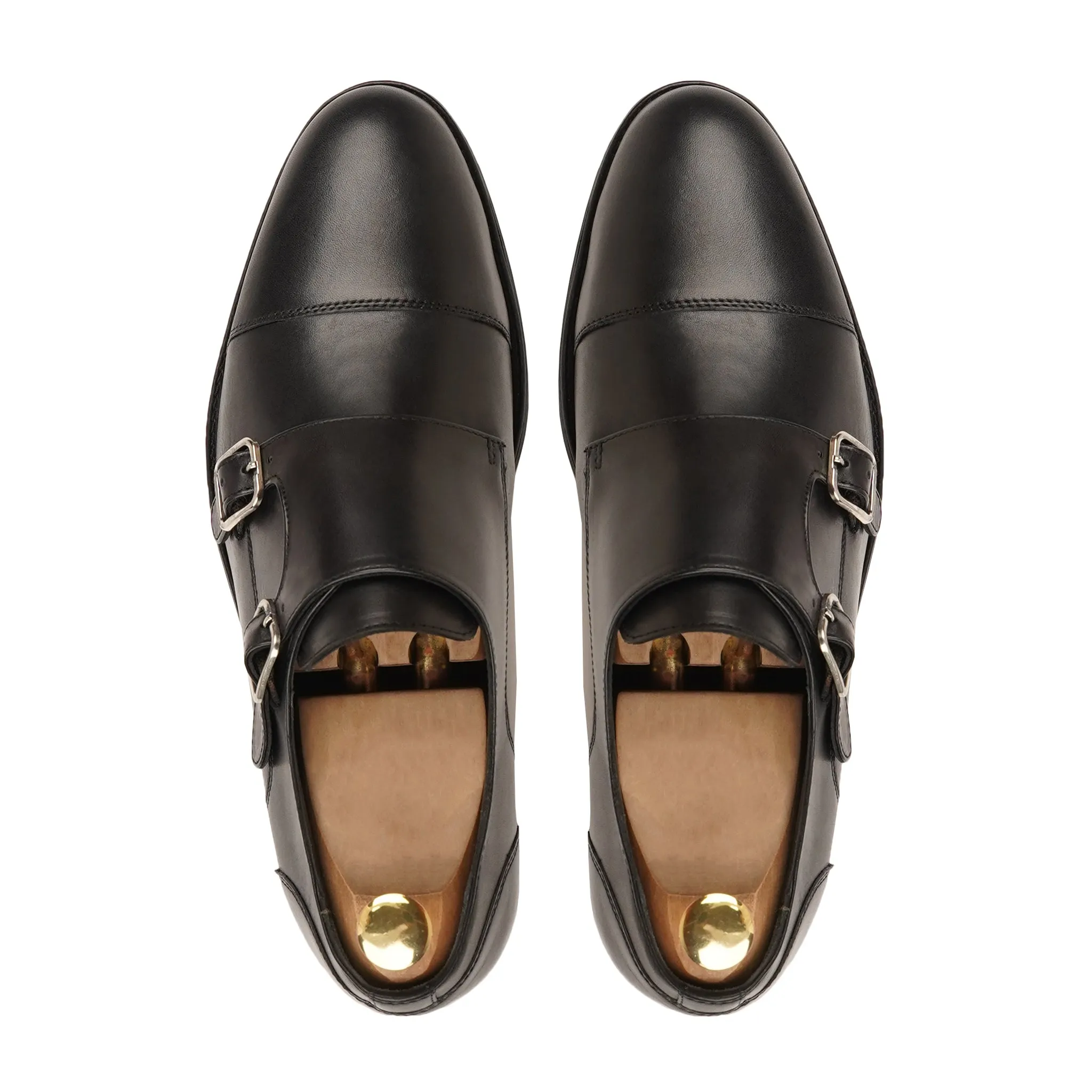 ALLIN - BLACK DOUBLE MONK STRAP