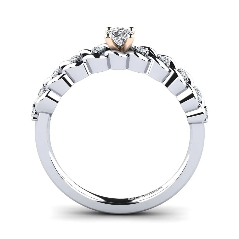 Amora 0.16 crt engagement ring