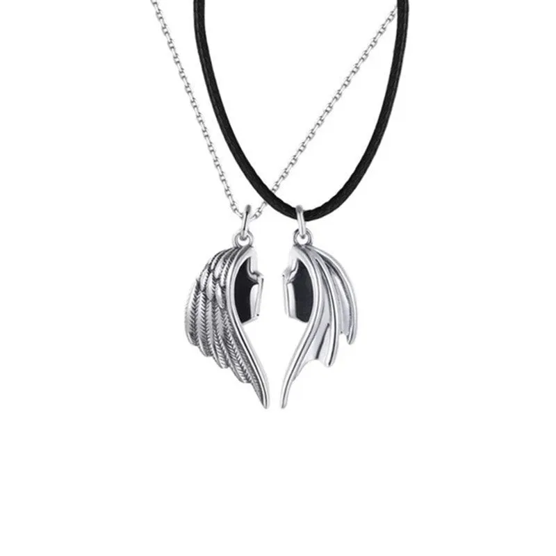 Angel Wings Magnetic Couple Necklaces