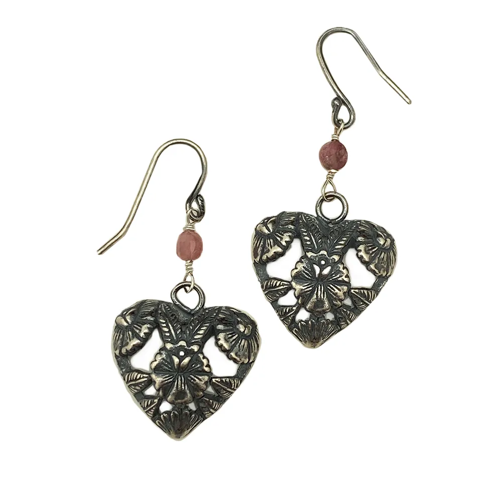 Aretes Corazón Oaxaca