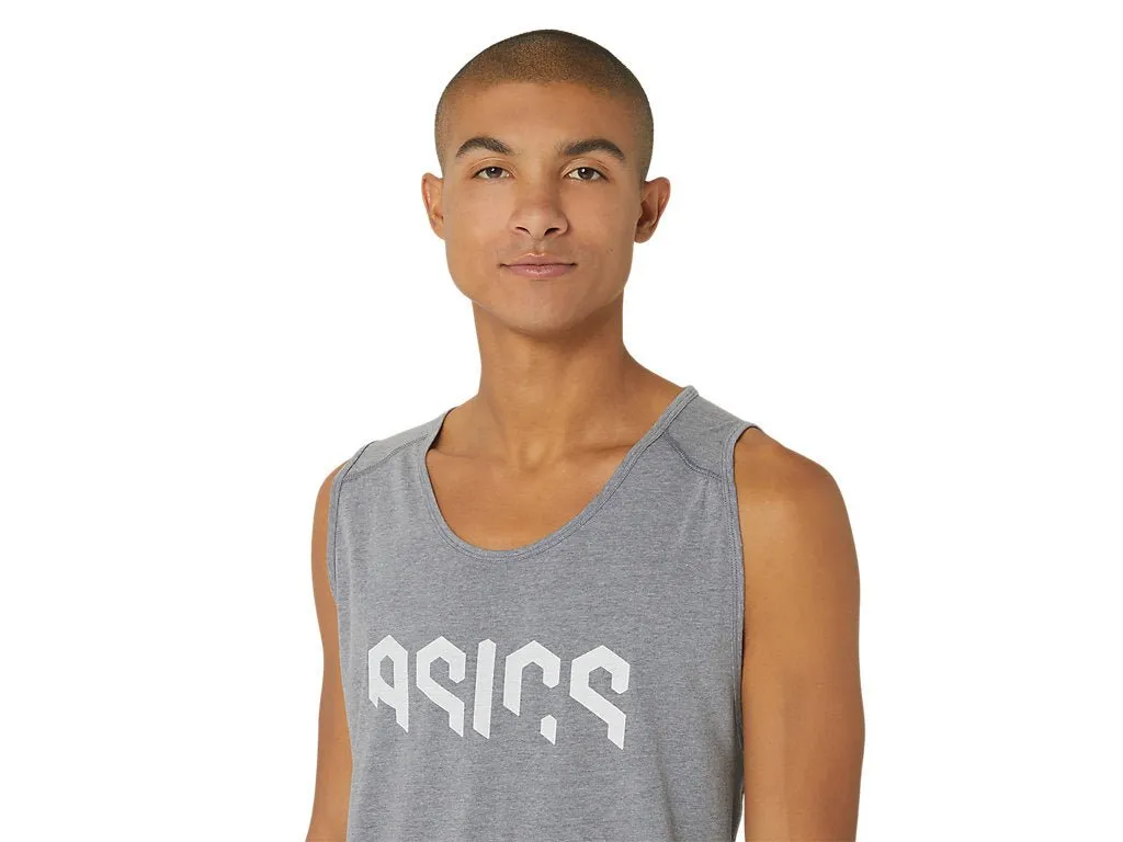 ASICS Men's Hex Gray Tank Singlet