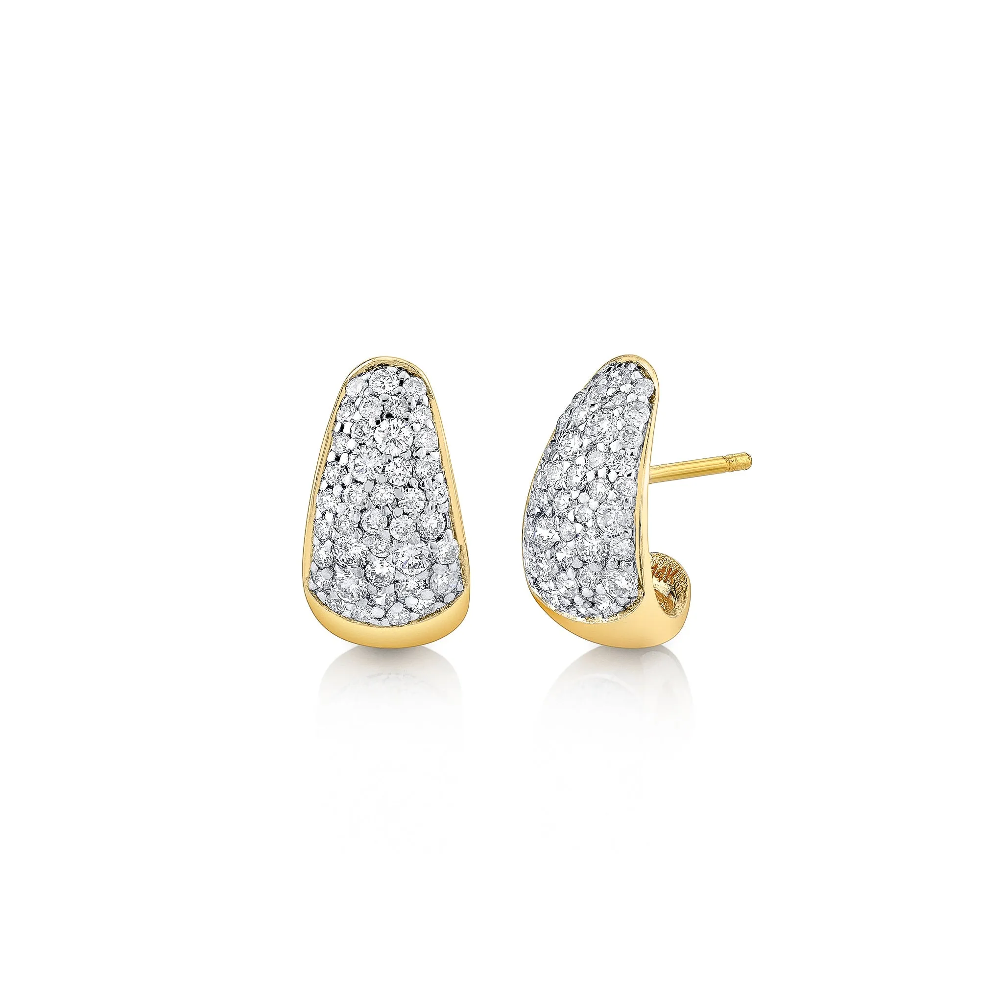 Baby Diamond Tusk Earrings