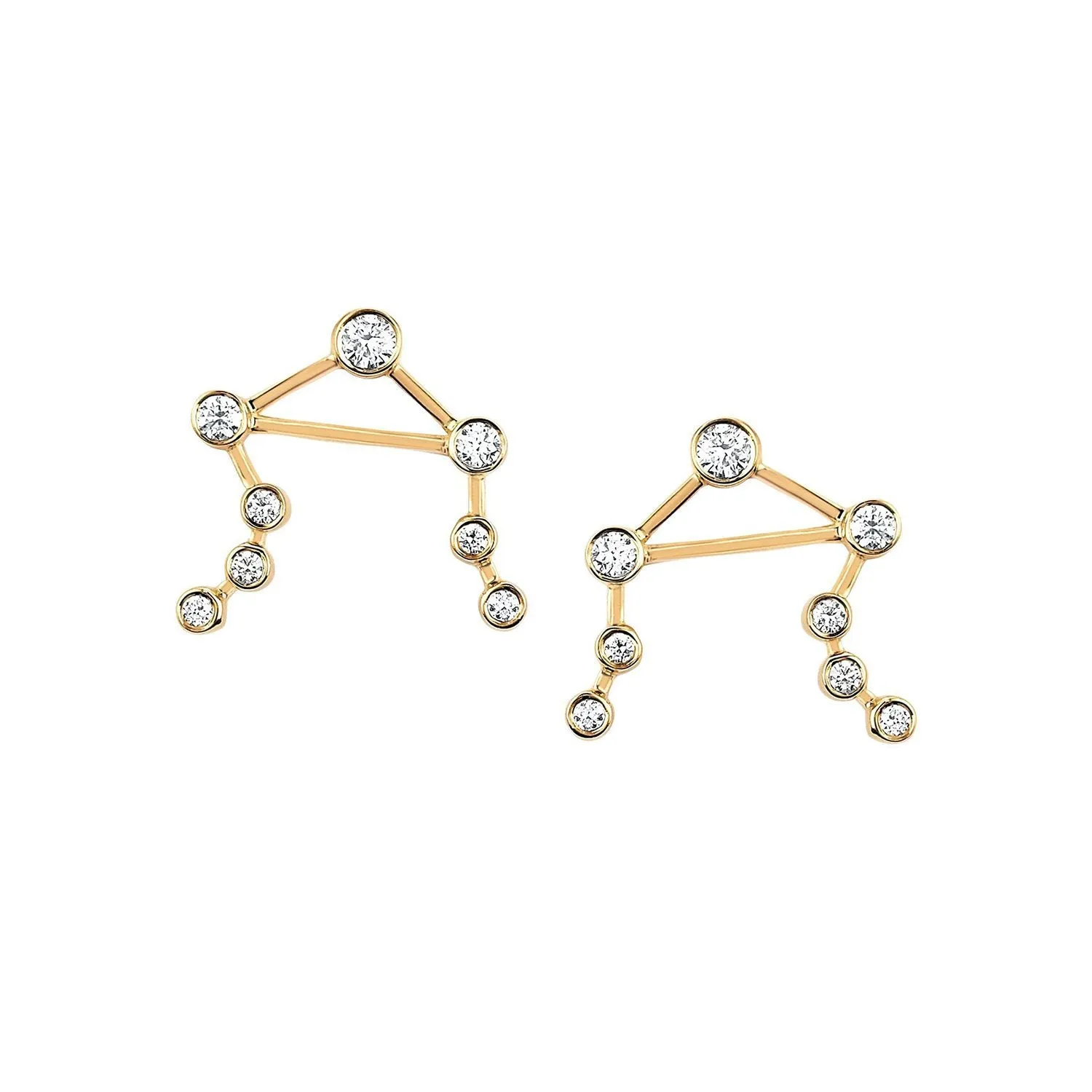 Baby Libra Diamond Constellation Studs – Shop Now.