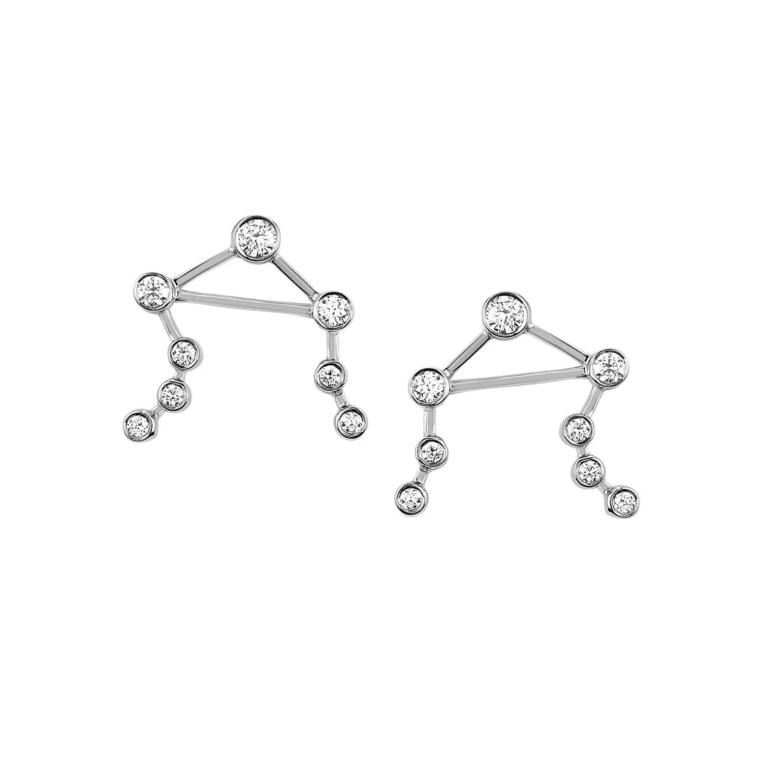 Baby Libra Diamond Constellation Studs – Shop Now.