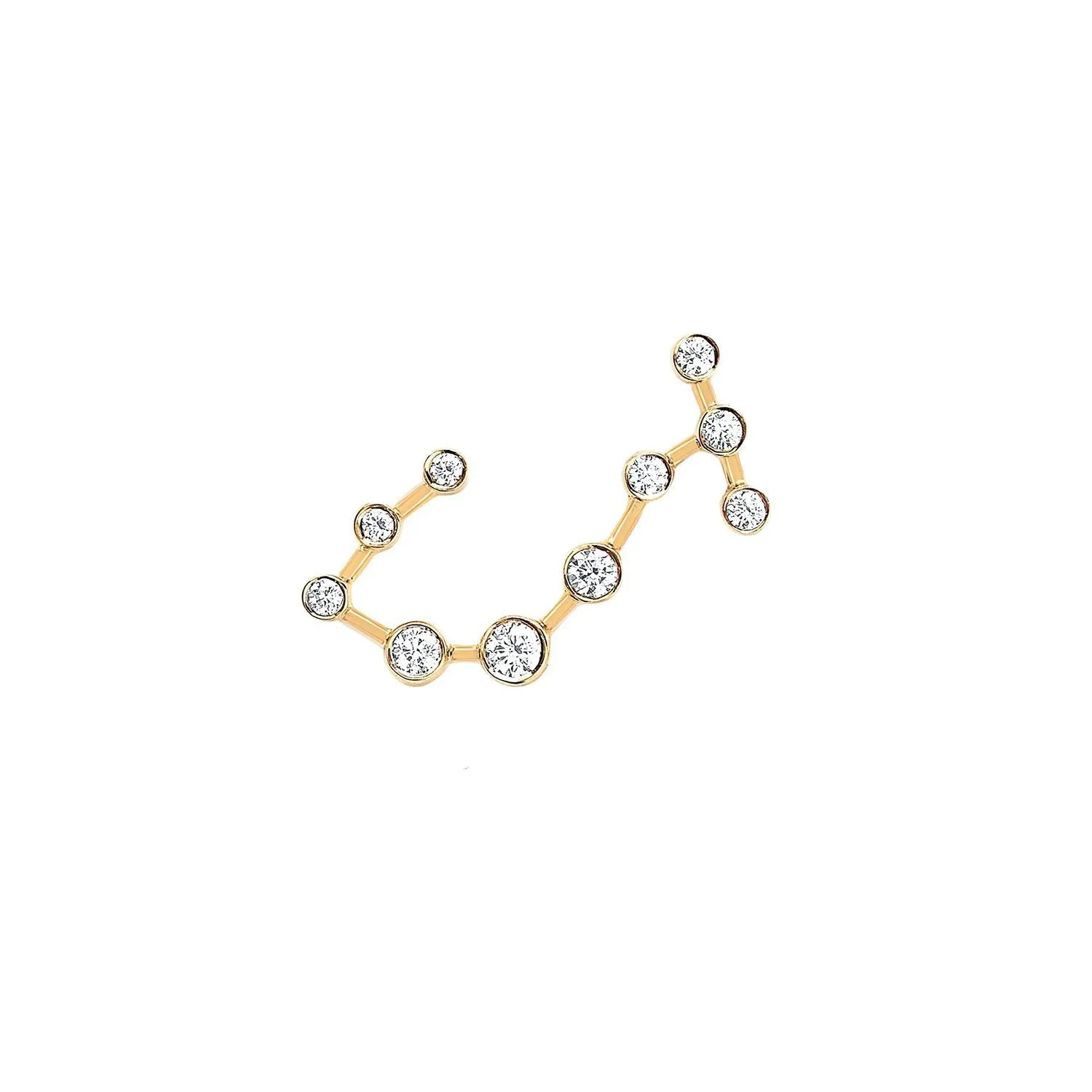 Baby Scorpio Diamond Stud Earrings featuring Constellation Design | Shop Now