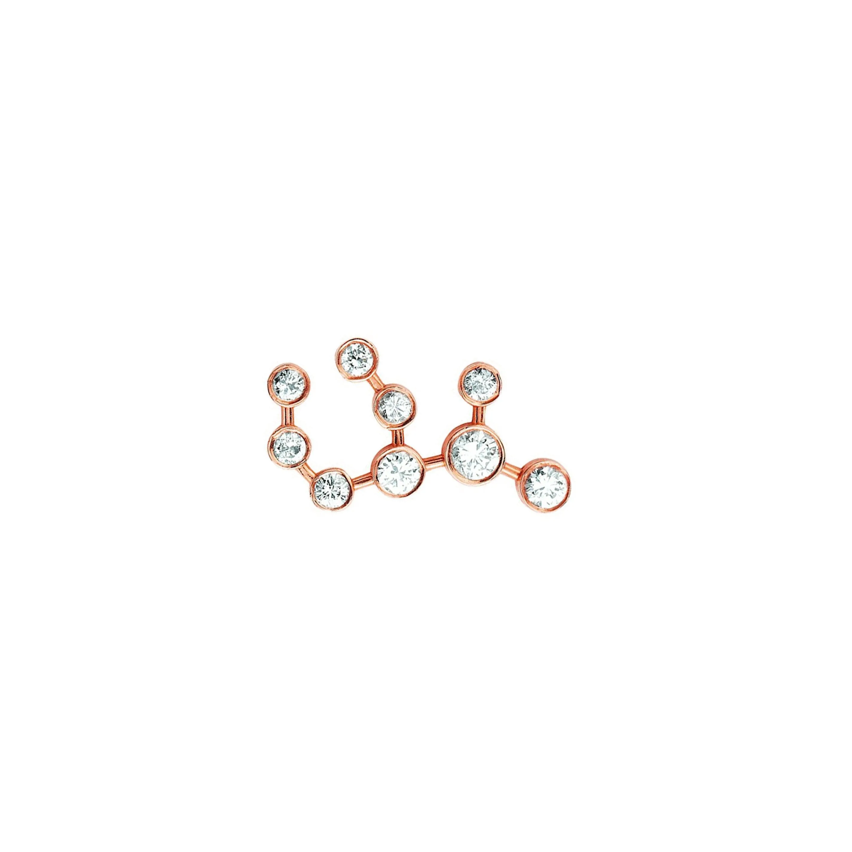 Baby Virgo Diamond Stud Earrings - Constellation-inspired