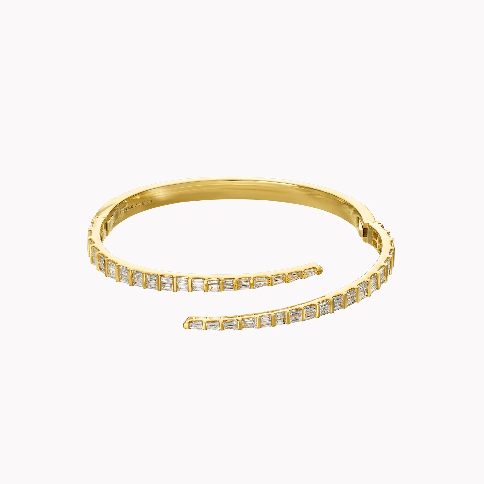 Baguette Diamond Coil Bracelet | Best Price & Quality | Limited Stock.