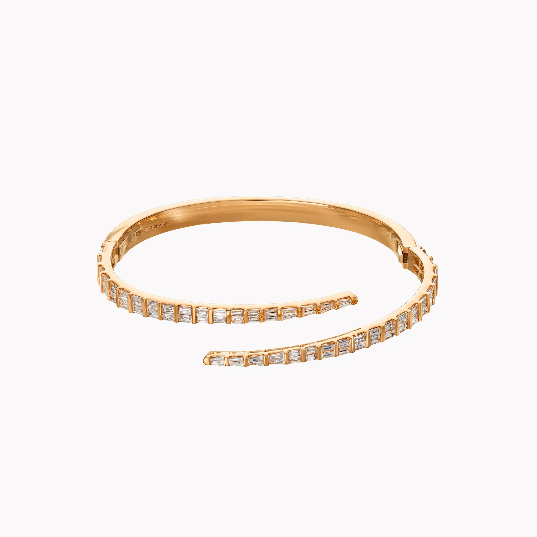 Baguette Diamond Coil Bracelet | Best Price & Quality | Limited Stock.