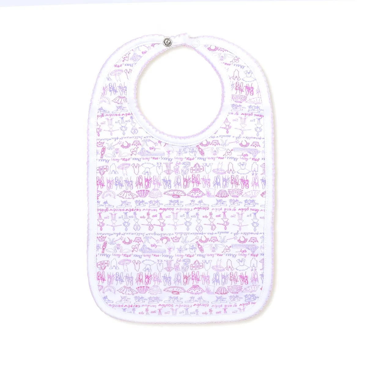 Ballet Baby Bib - Pink Pointe Shoe