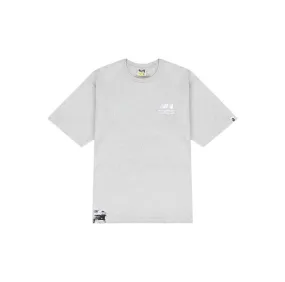 BAPE x New Balance Ape Head Gray Relaxed Fit T-Shirt