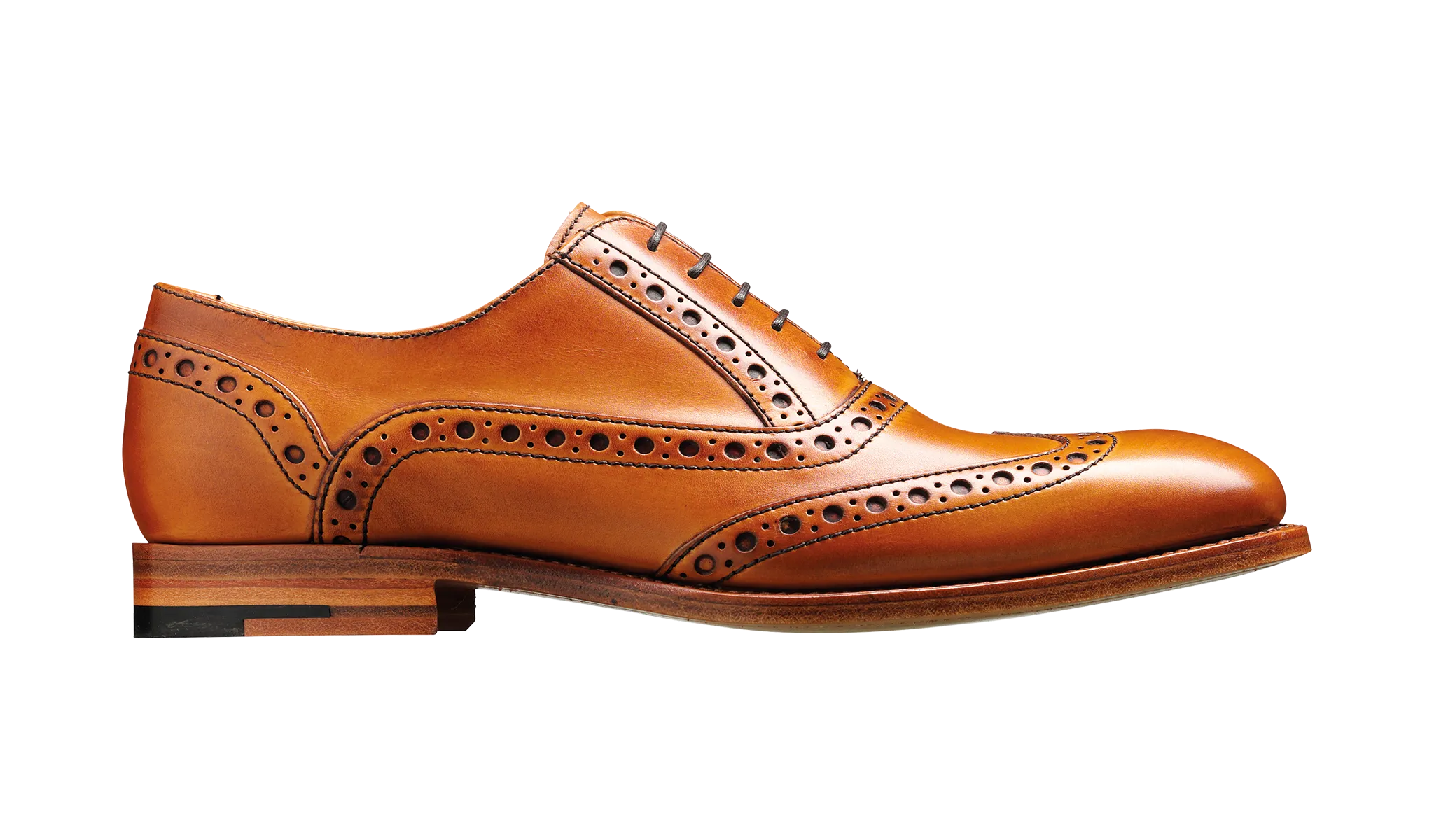 Barker Grant English Brogue Shoe - Cedar Calf - Cedar Calf English Brogue Shoe