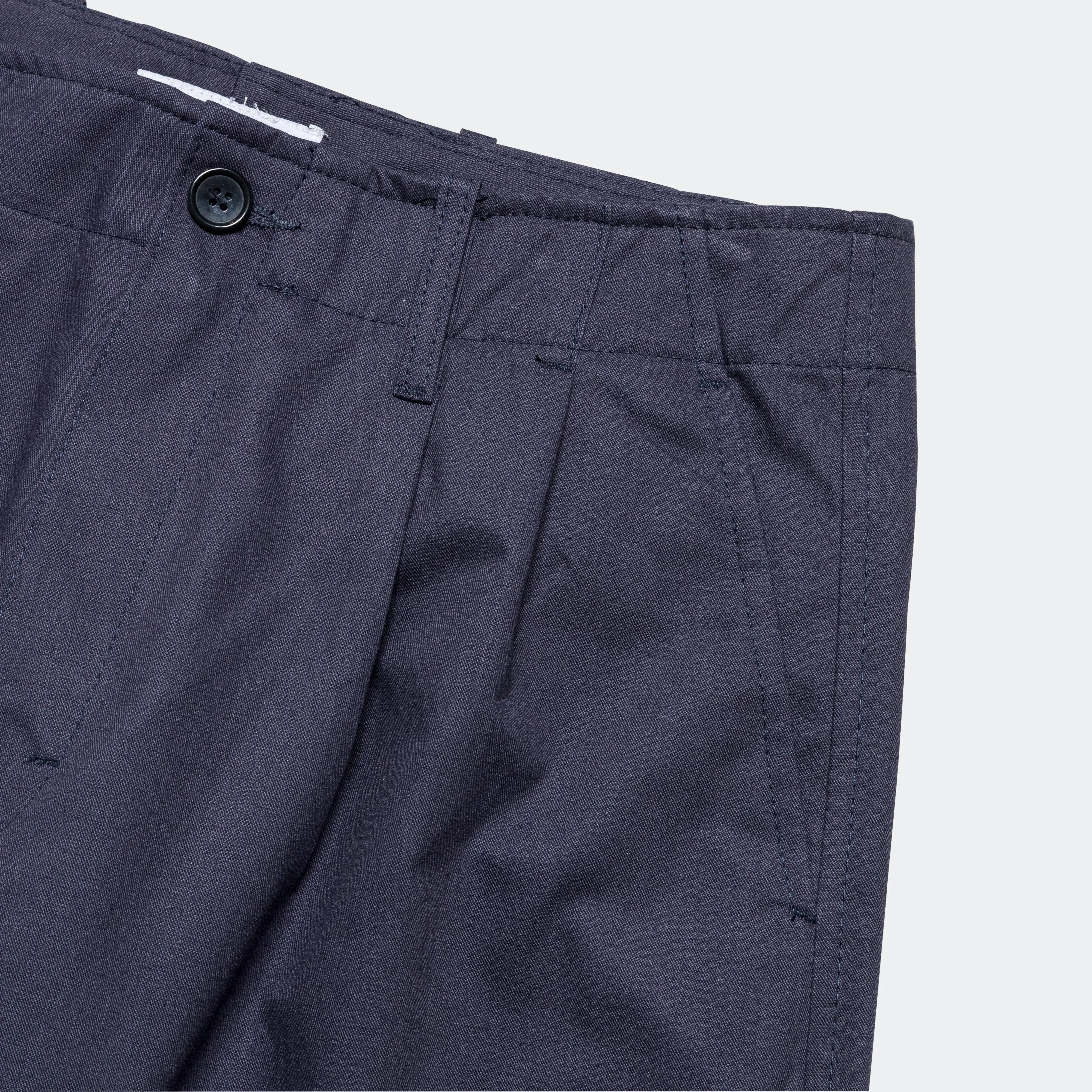 Barwaz Navy Cotton Drill Trousers.