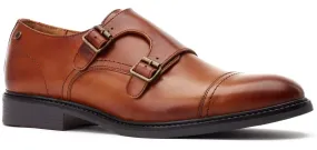 Base London Diablo Mens Leather Monk Shoe