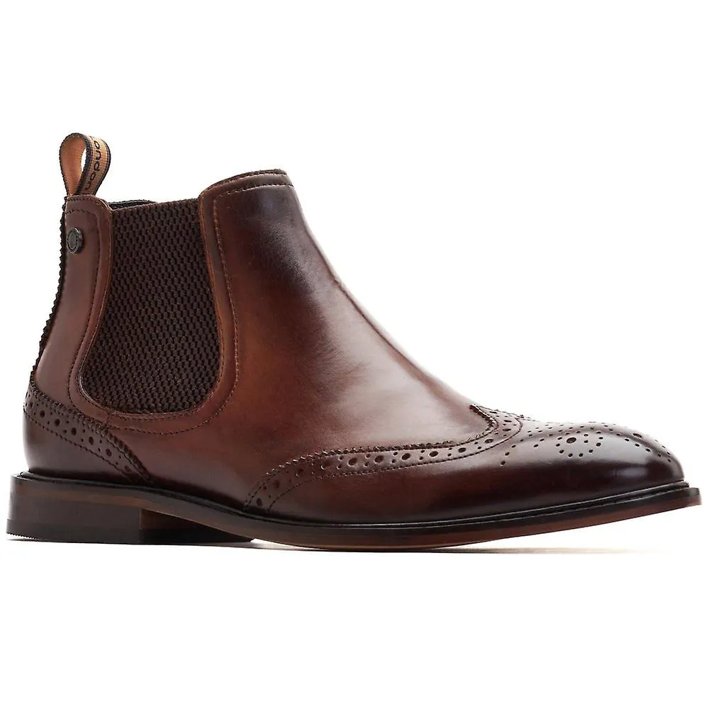 Base London Reid Men's Brogue Chelsea Boots