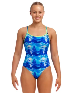 Bañador Funkita Dive In Diamond Back - Azul