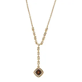 Beautiful Diamond and Garnet Necklace - Shop Now!