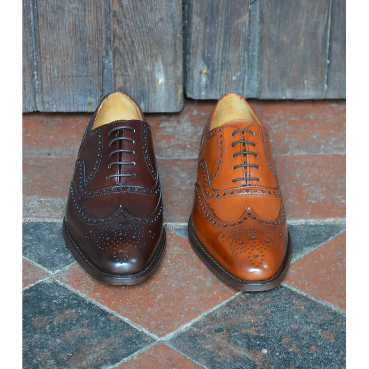 Berwick 1707 Brogue (5215) - Moka