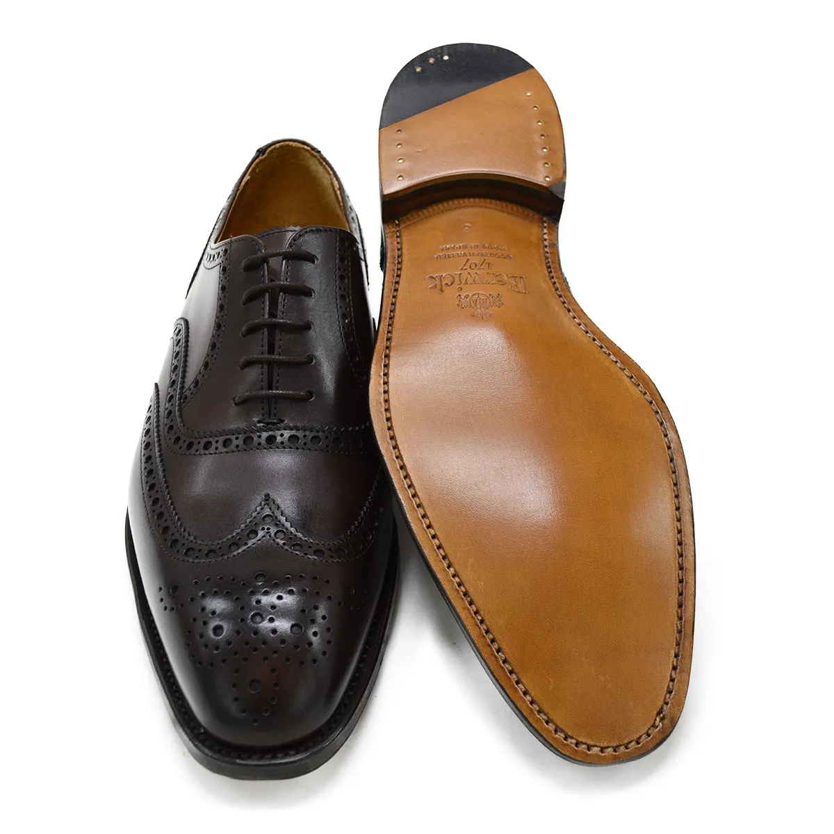 Berwick 1707 Brogue (5215) - Moka