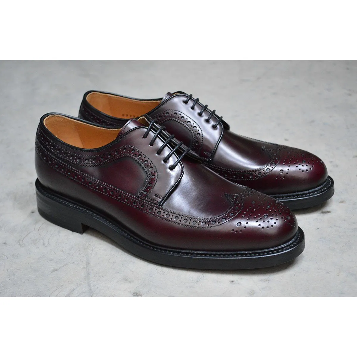 Berwick 1707 Long Wing Brogue (3681) - Burgundy Rois