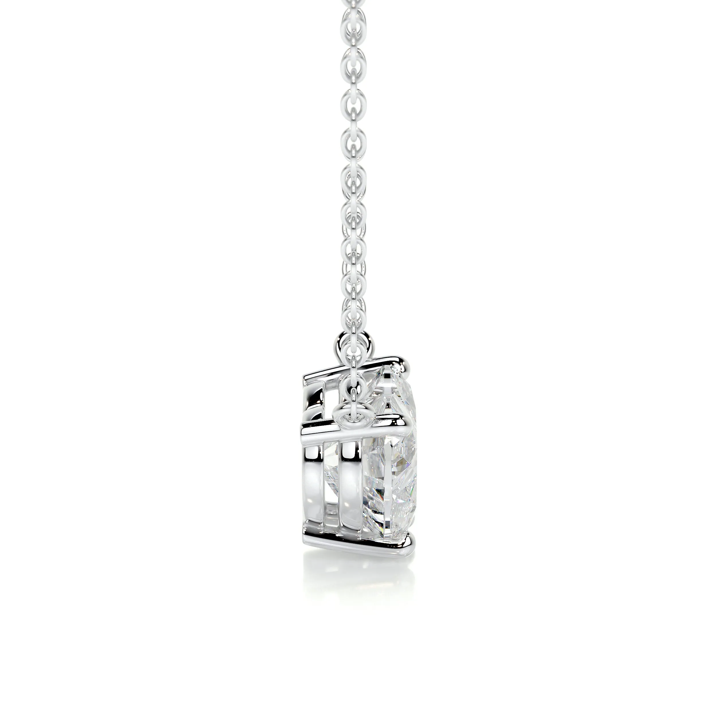 Betty Lab Created Diamond Pendant - 18K White Gold